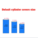 Personnalisez les décorations noires de couvertures de socle de cylindre de la taille 3pcs 