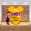 Personalize Football Photography Background Baby Shower Birthday Party Decoration Soccer Backdrop for Photo Studio