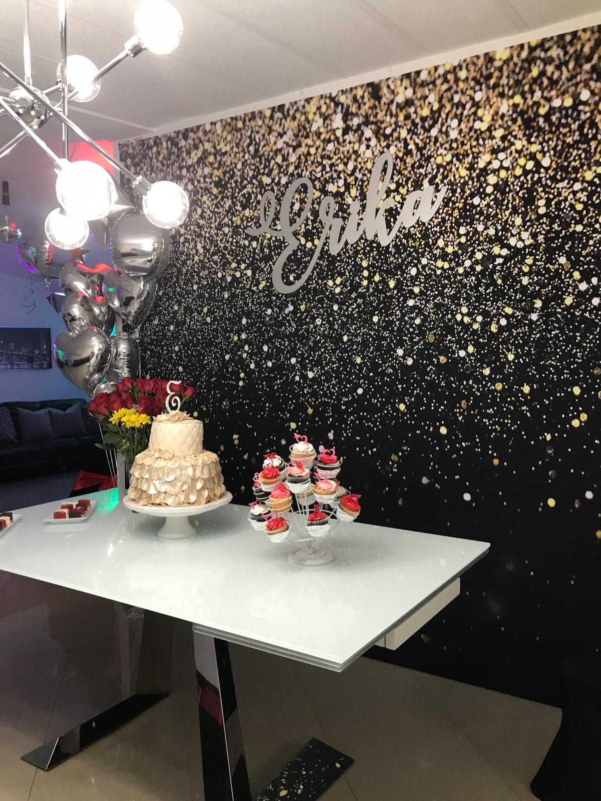 Twinkle Twinkle Little Star Backdrop Shine Diamond Birthday Decoration Wedding Party Events Glitter Dots Photo Booth Background